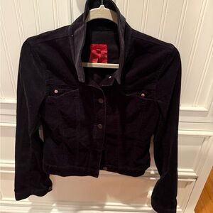 BCBG Black Corduroy Jean Jacket
